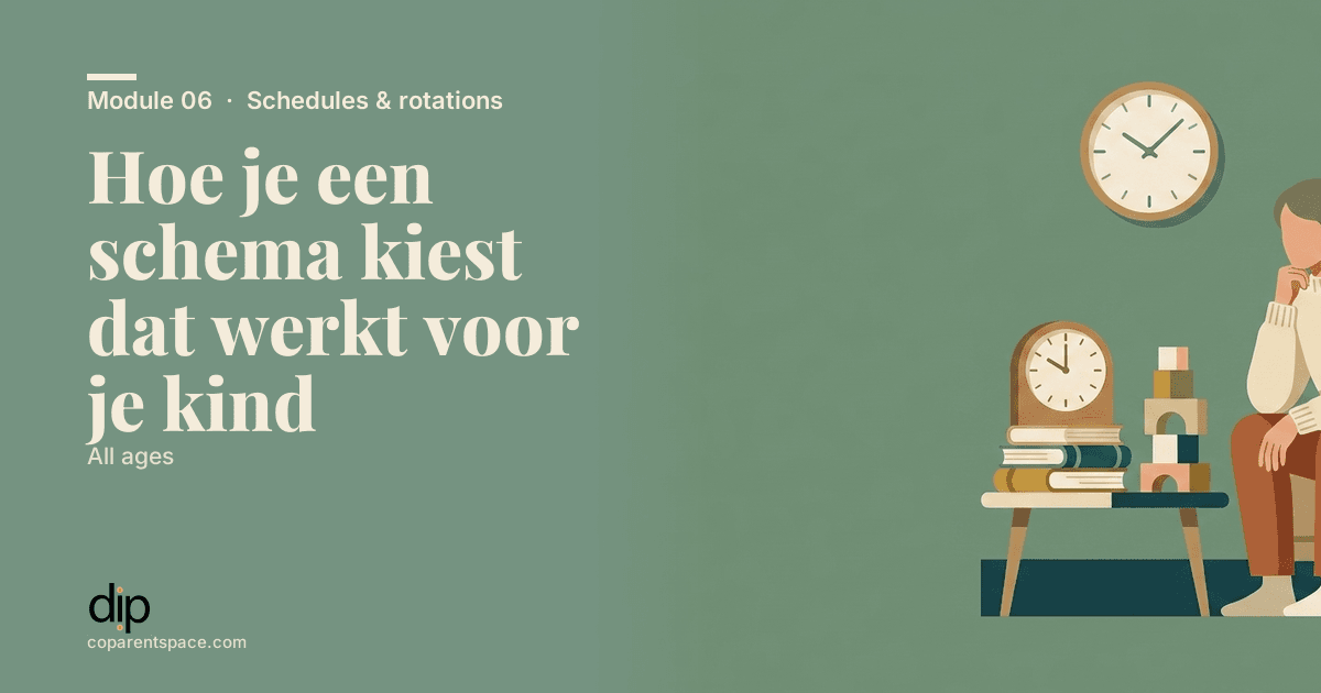 Hoe je een schema kiest dat werkt voor je kind