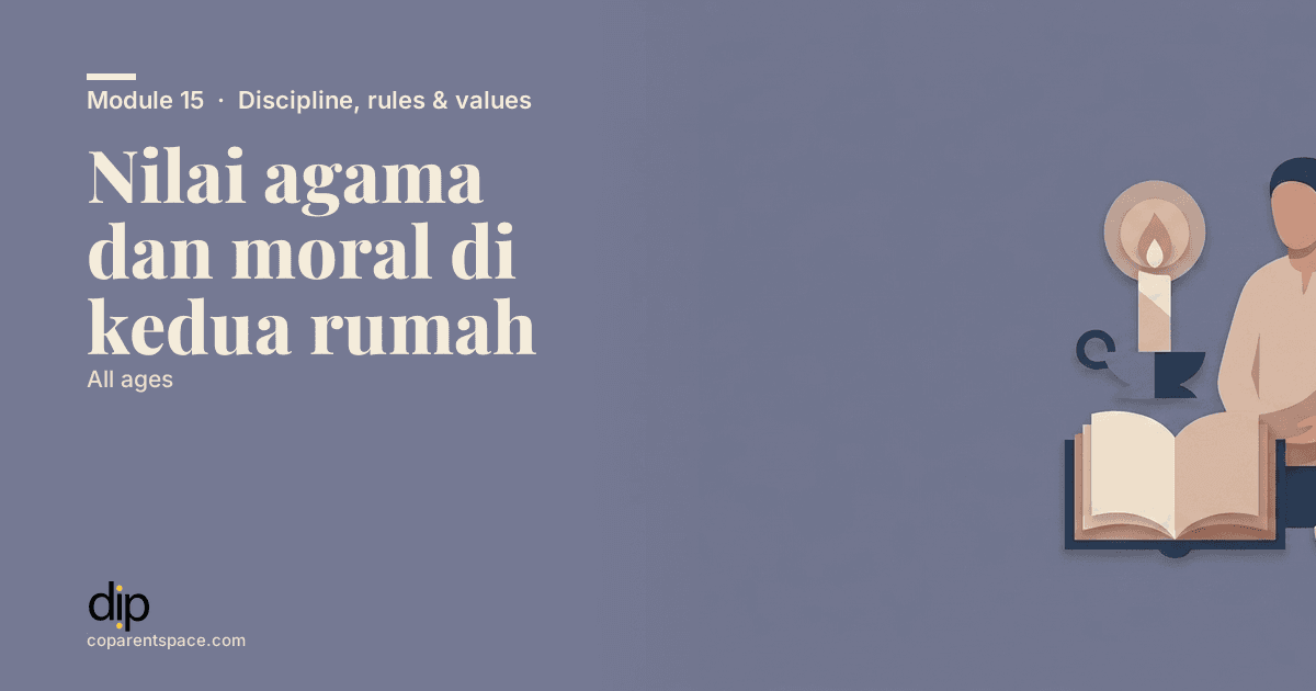 Nilai agama dan moral di kedua rumah