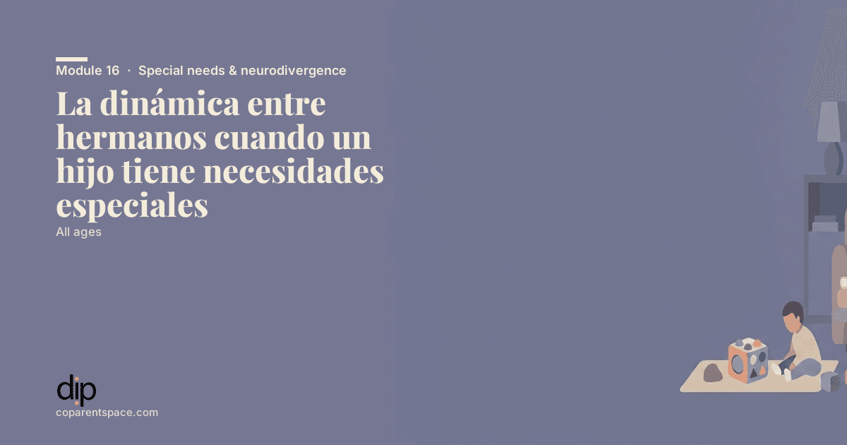 La dinámica entre hermanos cuando un hijo tiene necesidades especiales