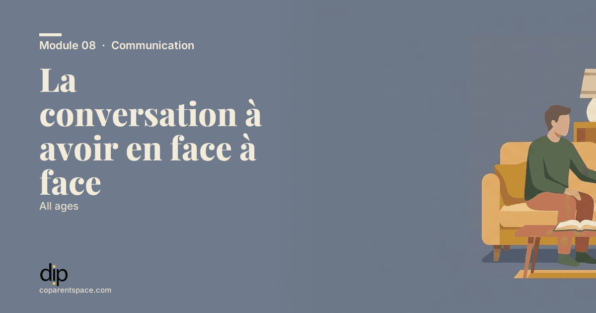 La conversation à avoir en face à face