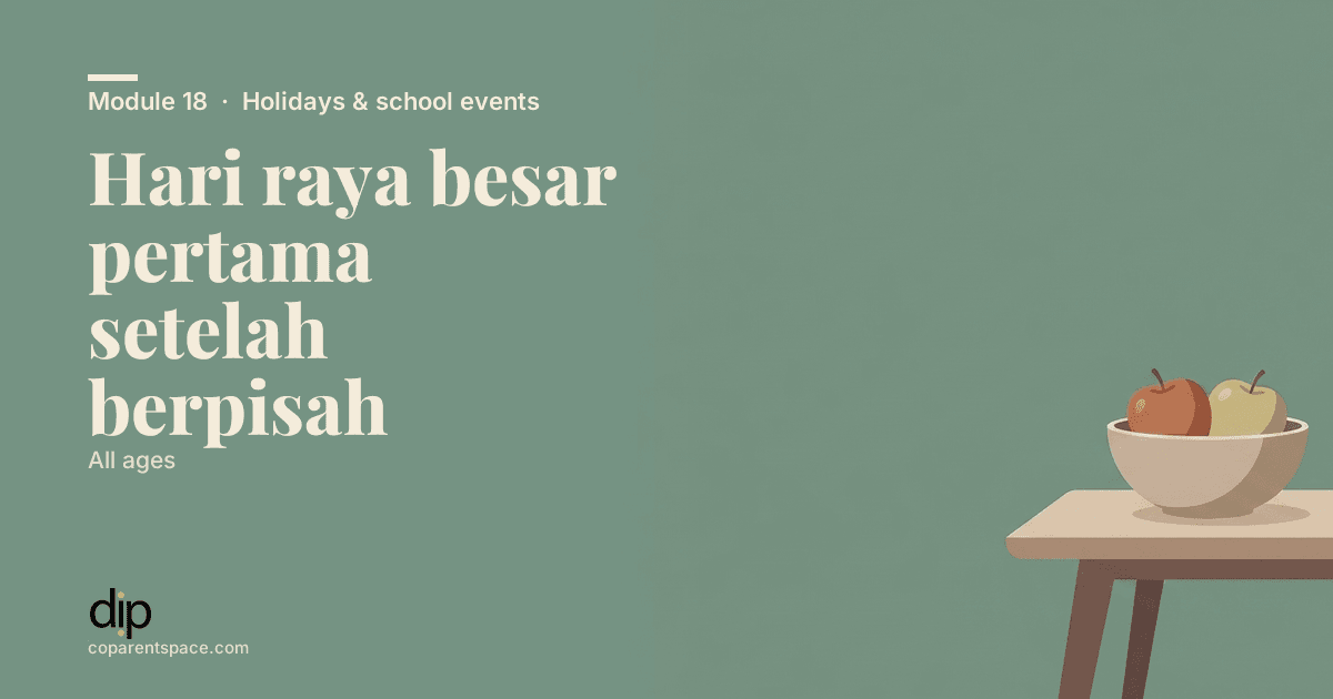 Hari raya besar pertama setelah berpisah