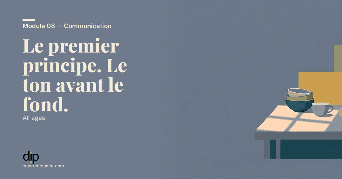 Le premier principe. Le ton avant le fond.