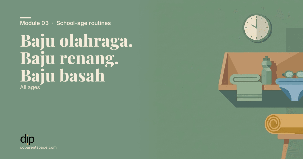 Baju olahraga. Baju renang. Baju basah