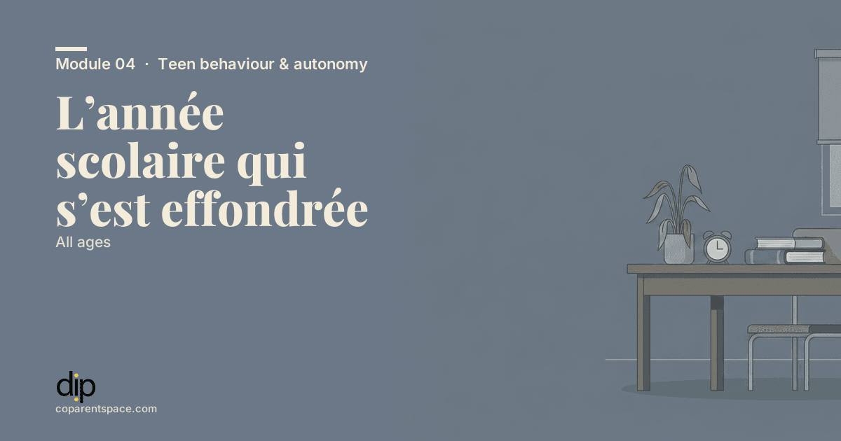 L’année scolaire qui s’est effondrée