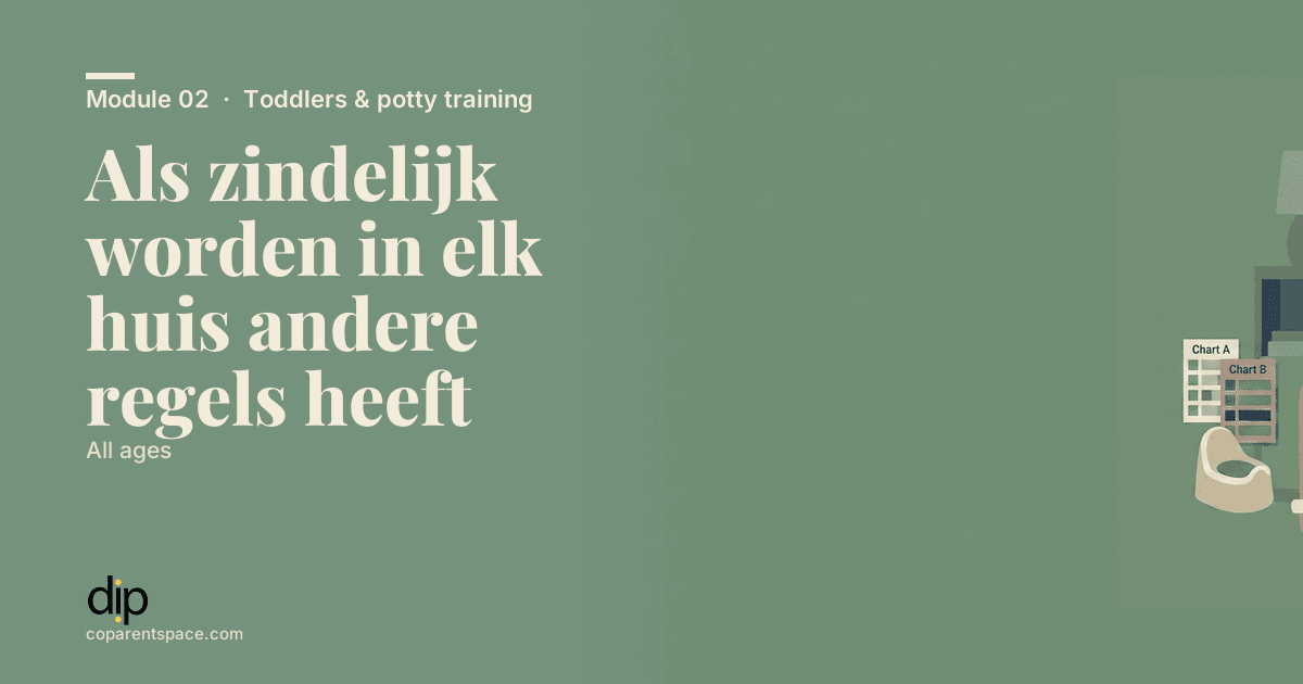 Als zindelijk worden in elk huis andere regels heeft
