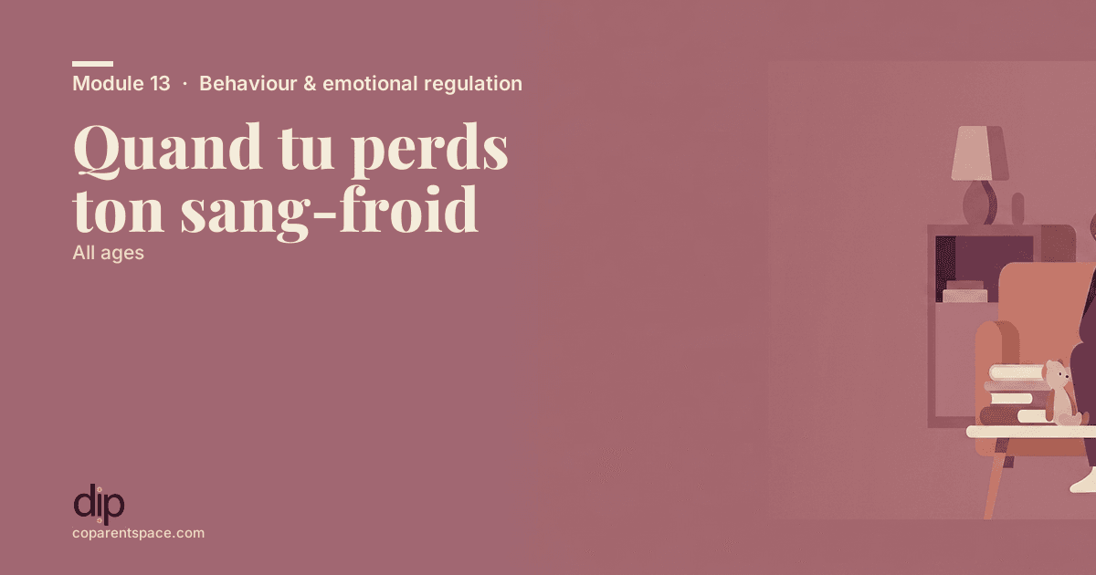Quand tu perds ton sang-froid