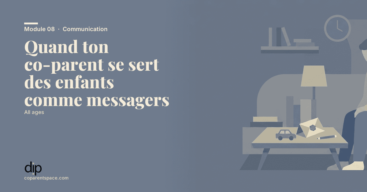 Quand ton co-parent se sert des enfants comme messagers
