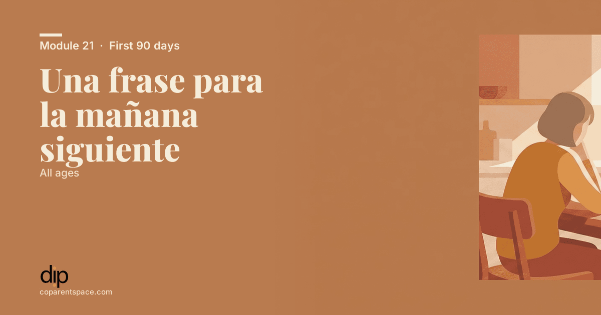 Una frase para la mañana siguiente