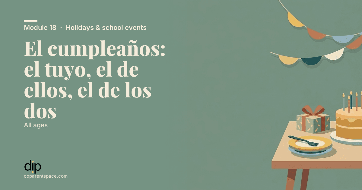 El cumpleaños: el tuyo, el de ellos, el de los dos