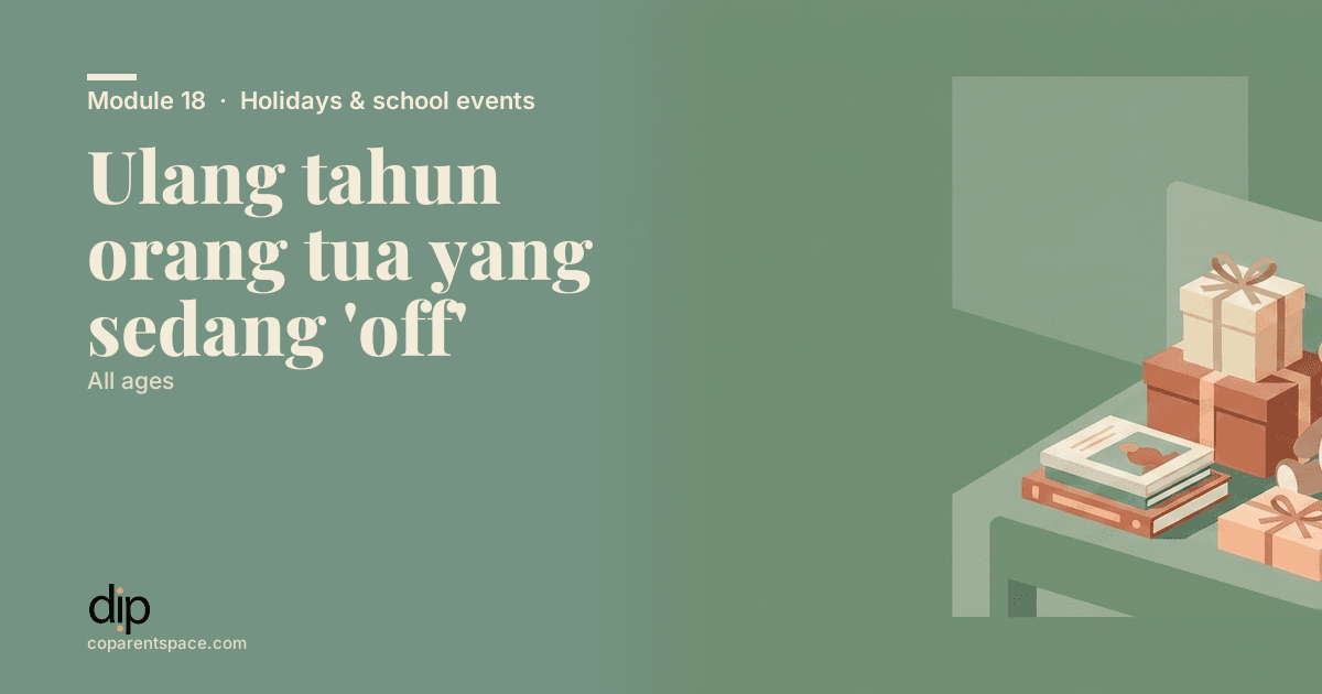 Ulang tahun orang tua yang sedang 'off'