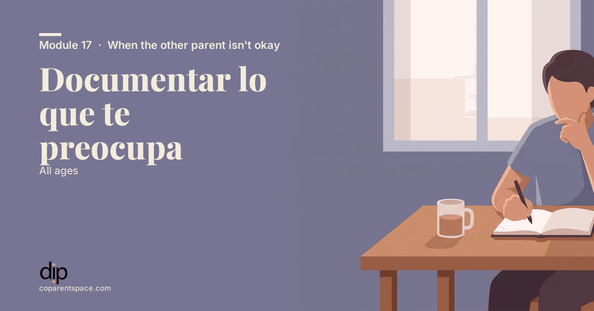 Documentar lo que te preocupa