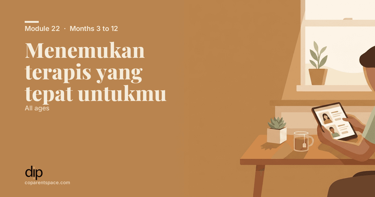 Menemukan terapis yang tepat untukmu