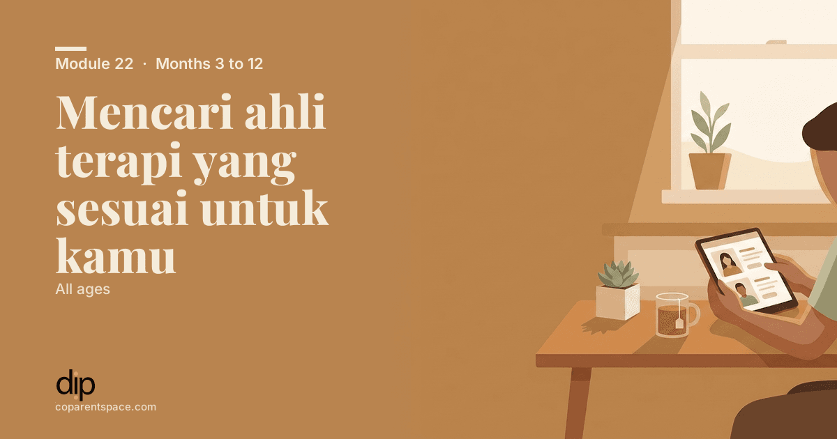 Mencari ahli terapi yang sesuai untuk kamu