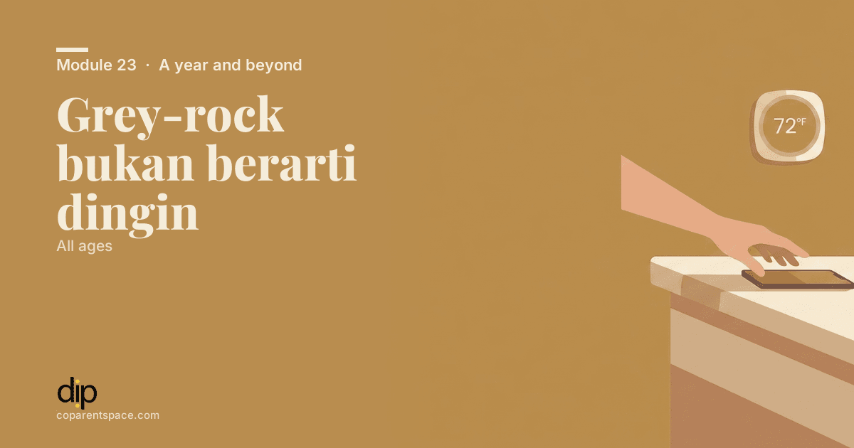 Grey-rock bukan berarti dingin