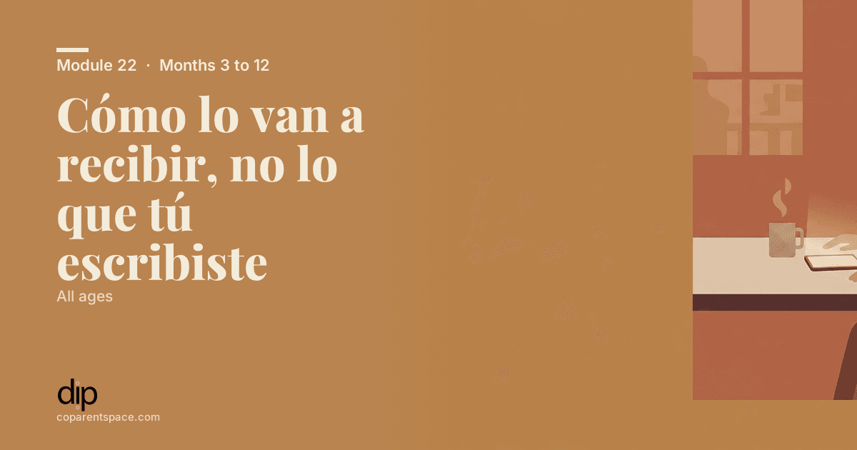 Cómo lo van a recibir, no lo que tú escribiste
