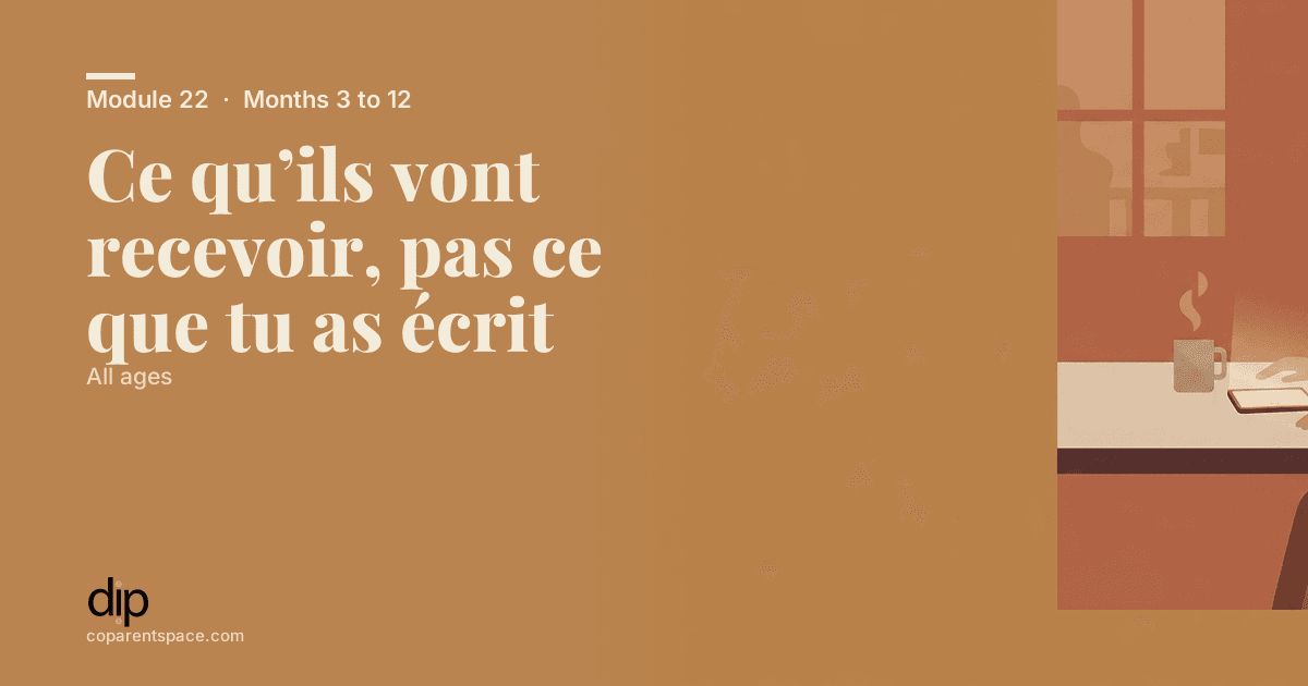 Ce qu’ils vont recevoir, pas ce que tu as écrit