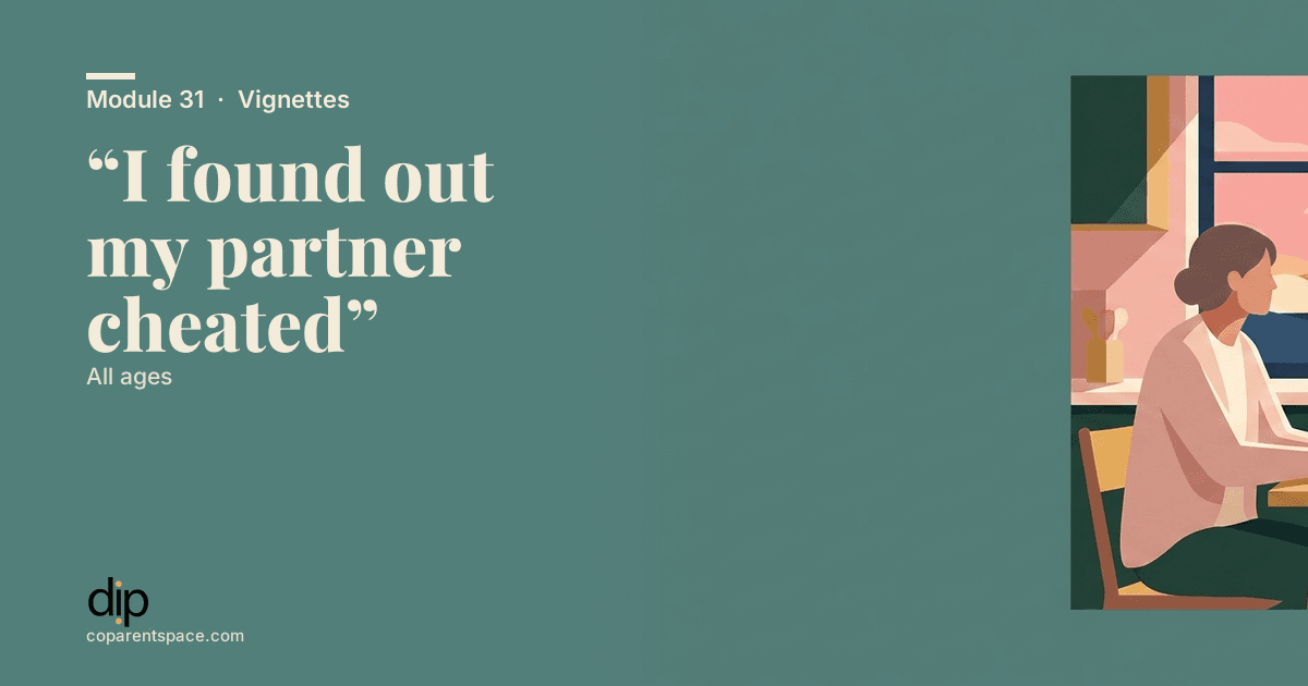 “I found out my partner cheated”