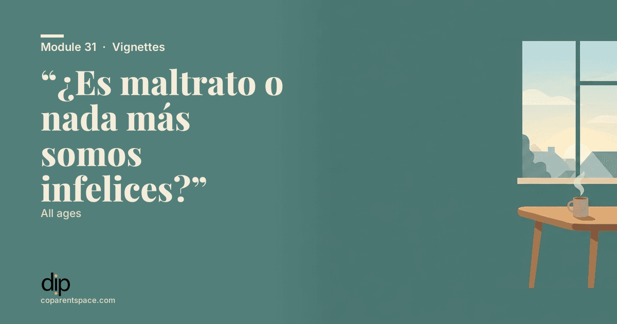 “¿Es maltrato o nada más somos infelices?”