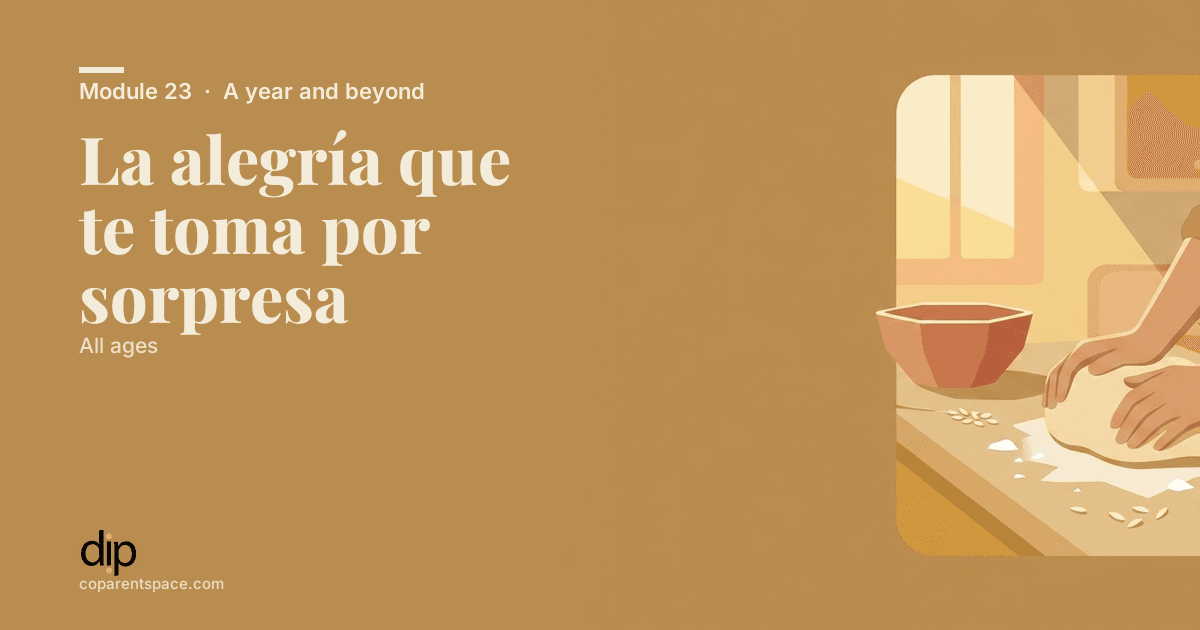 La alegría que te toma por sorpresa
