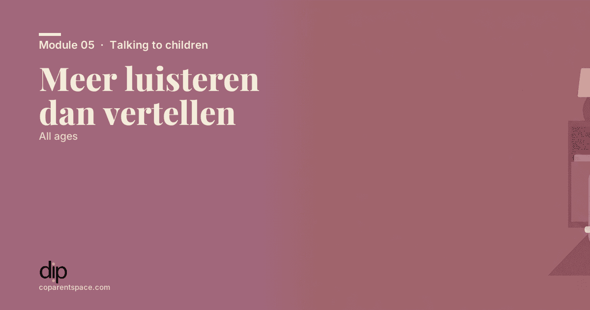 Meer luisteren dan vertellen