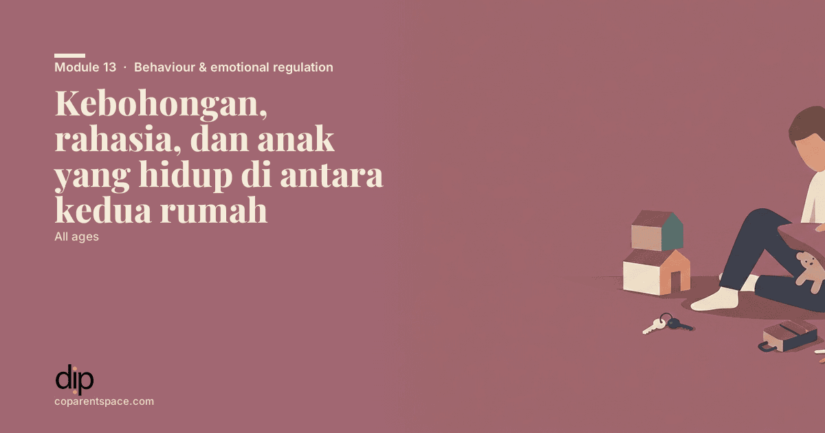 Kebohongan, rahasia, dan anak yang hidup di antara kedua rumah