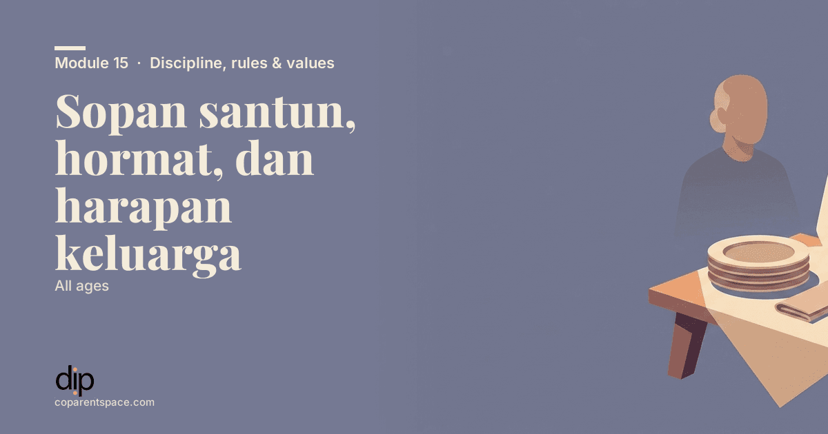 Sopan santun, hormat, dan harapan keluarga