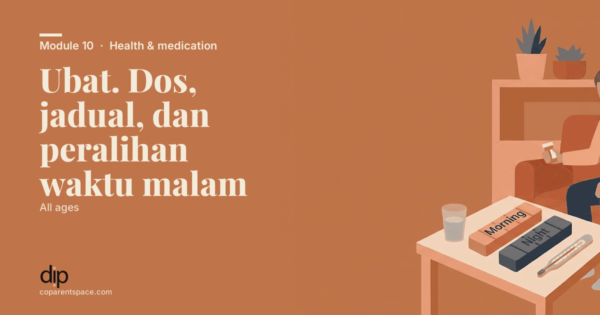Ubat. Dos, jadual, dan peralihan waktu malam