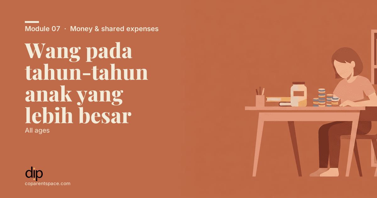 Wang pada tahun-tahun anak yang lebih besar