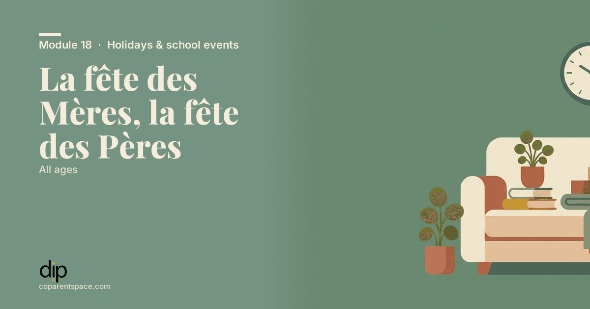 La fête des Mères, la fête des Pères