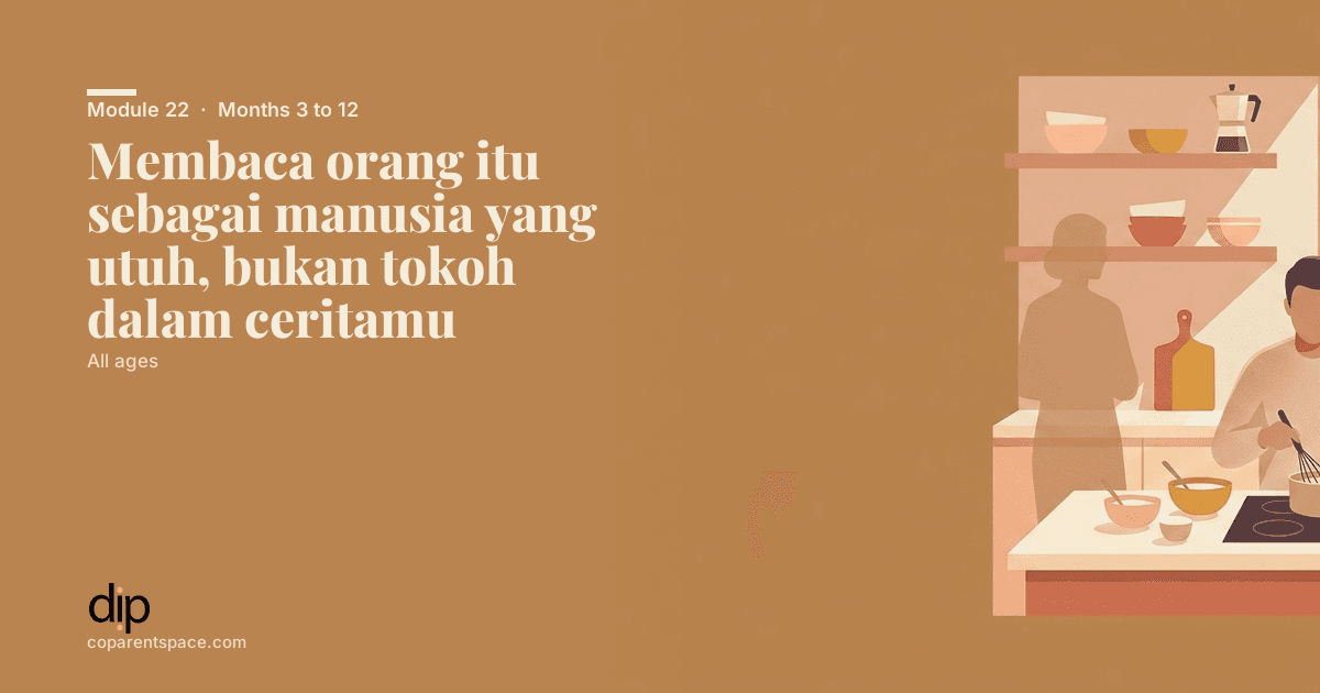 Membaca orang itu sebagai manusia yang utuh, bukan tokoh dalam ceritamu