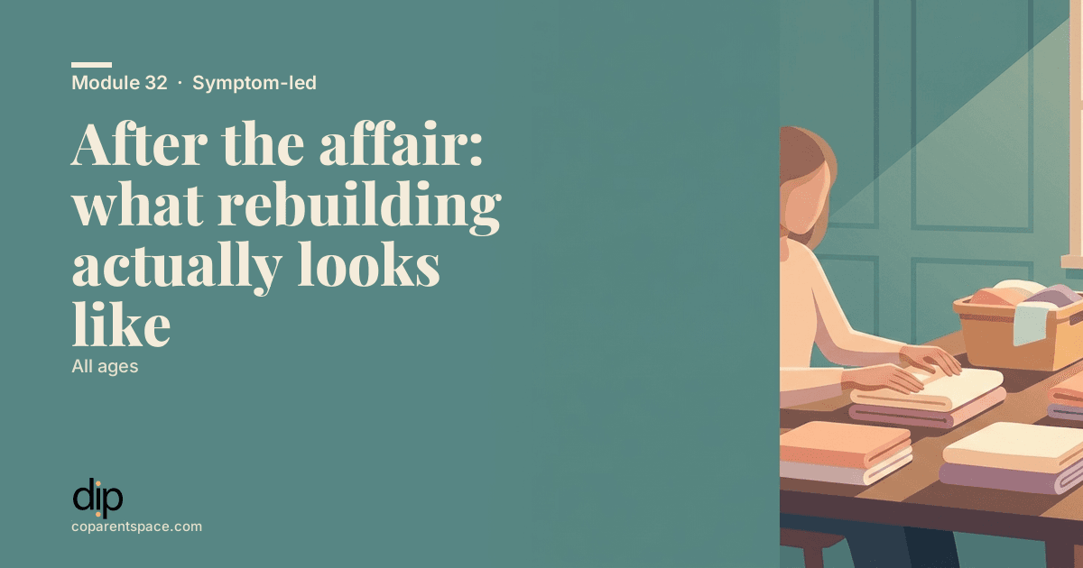 After the affair: what rebuilding actually looks like