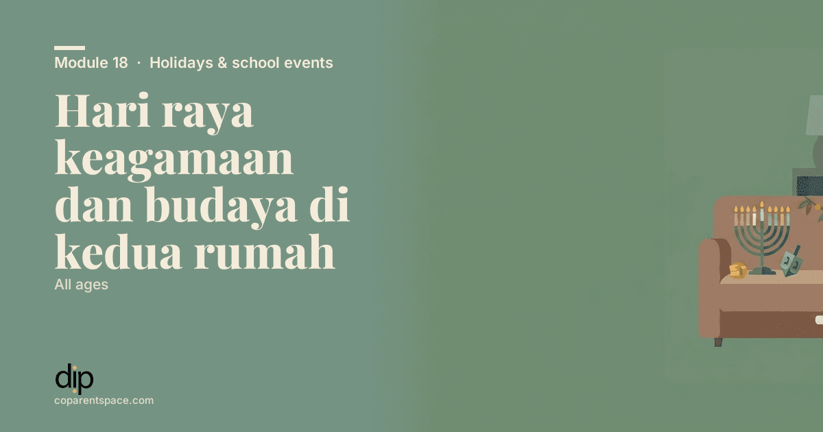 Hari raya keagamaan dan budaya di kedua rumah