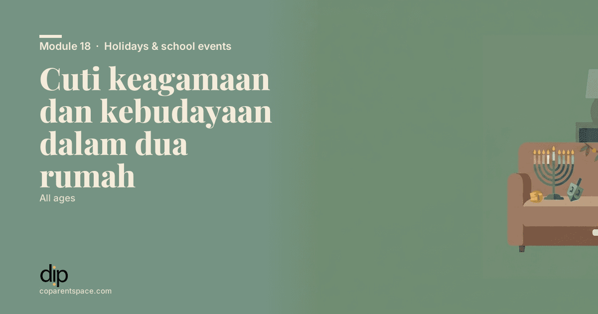 Cuti keagamaan dan kebudayaan dalam dua rumah