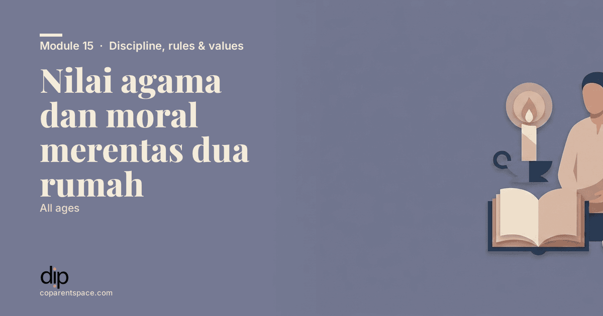 Nilai agama dan moral merentas dua rumah