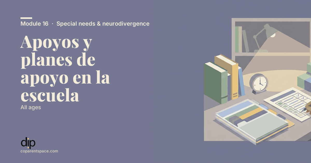 Apoyos y planes de apoyo en la escuela