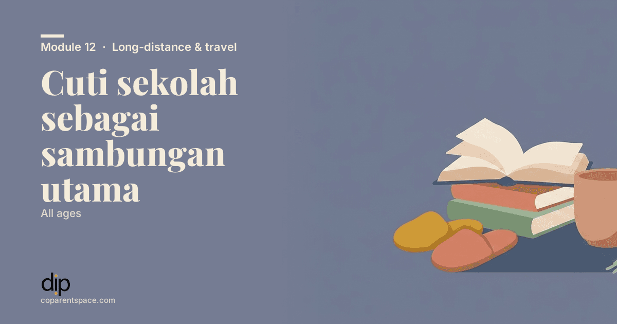 Cuti sekolah sebagai sambungan utama