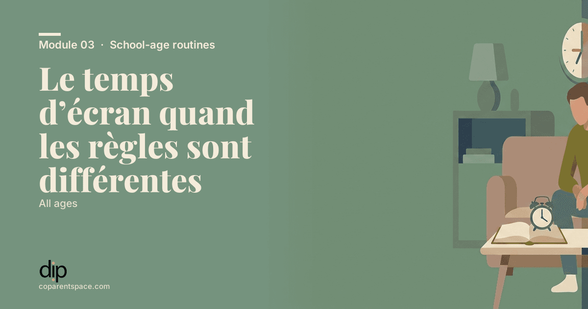 Le temps d’écran quand les règles sont différentes