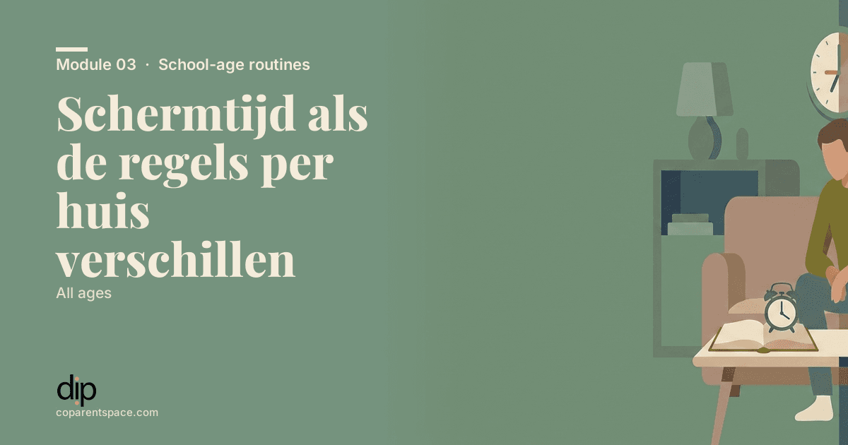 Schermtijd als de regels per huis verschillen