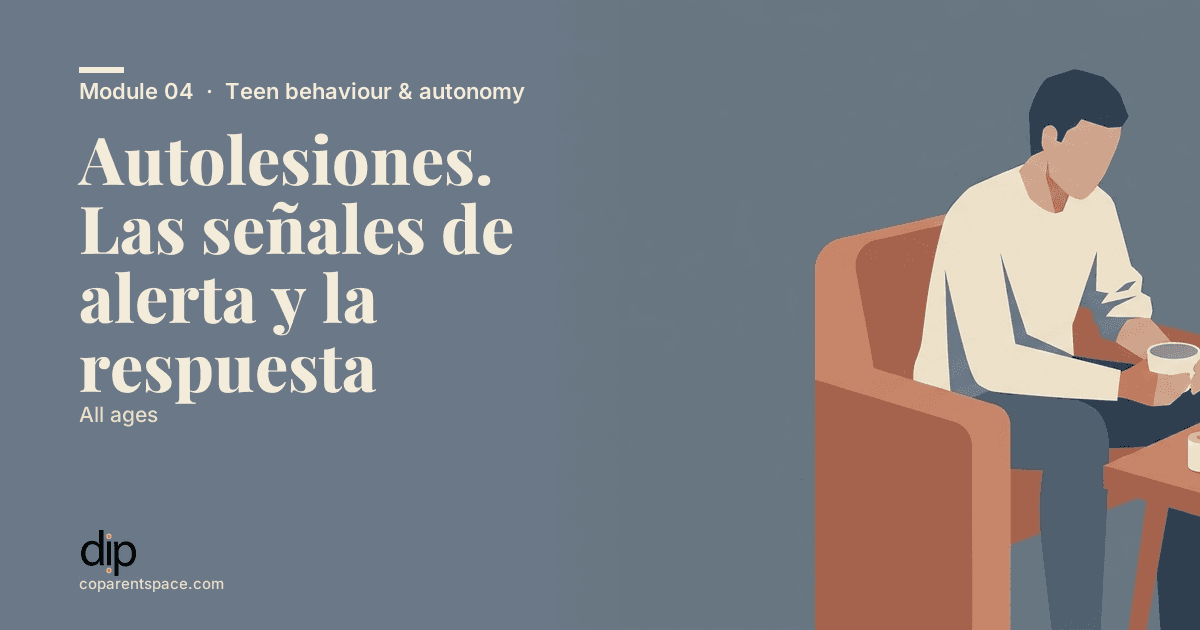 Autolesiones. Las señales de alerta y la respuesta