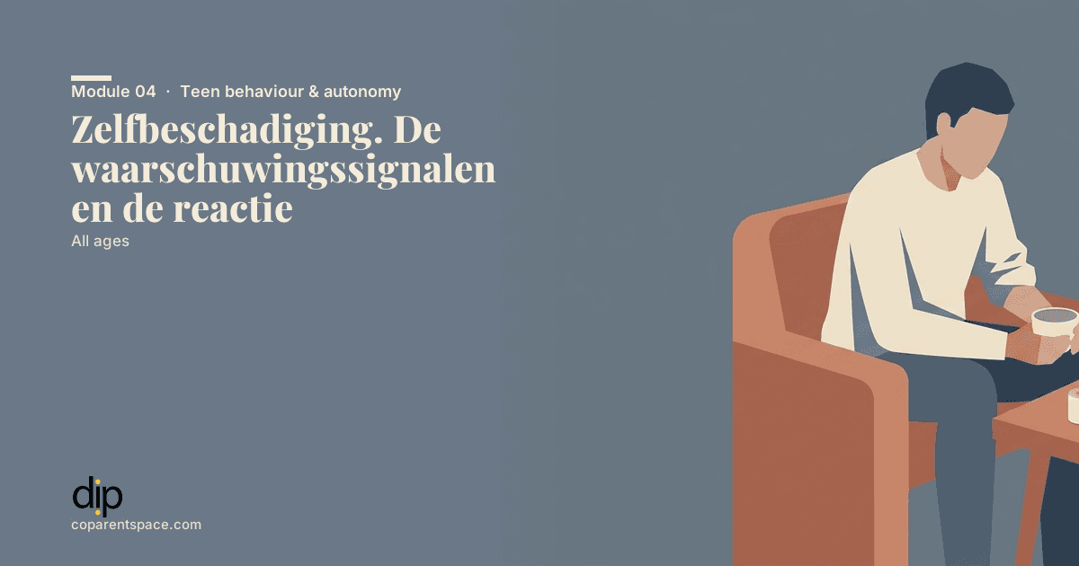 Zelfbeschadiging. De waarschuwingssignalen en de reactie