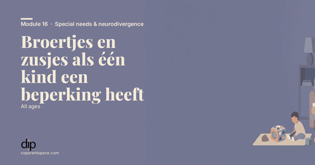 Broertjes en zusjes als één kind een beperking heeft