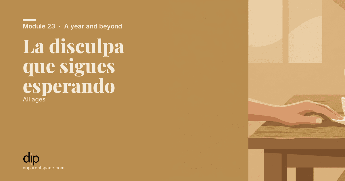 La disculpa que sigues esperando