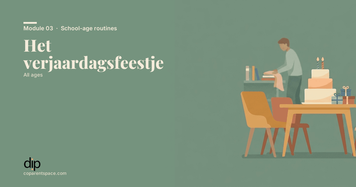 Het verjaardagsfeestje