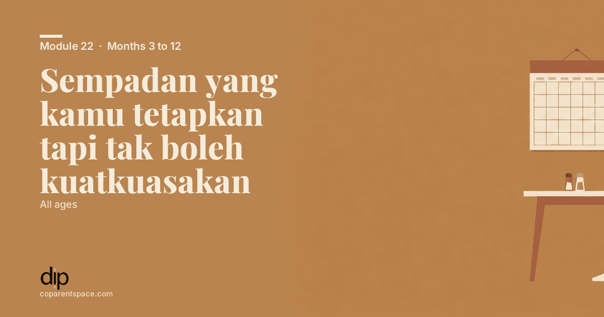 Sempadan yang kamu tetapkan tapi tak boleh kuatkuasakan