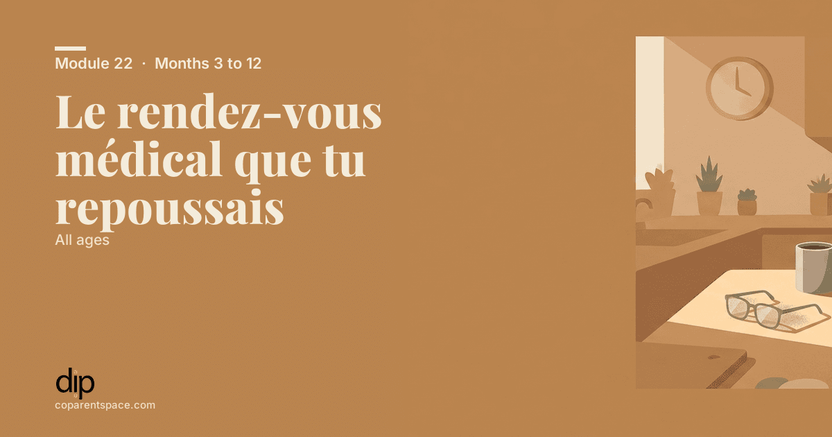 Le rendez-vous médical que tu repoussais