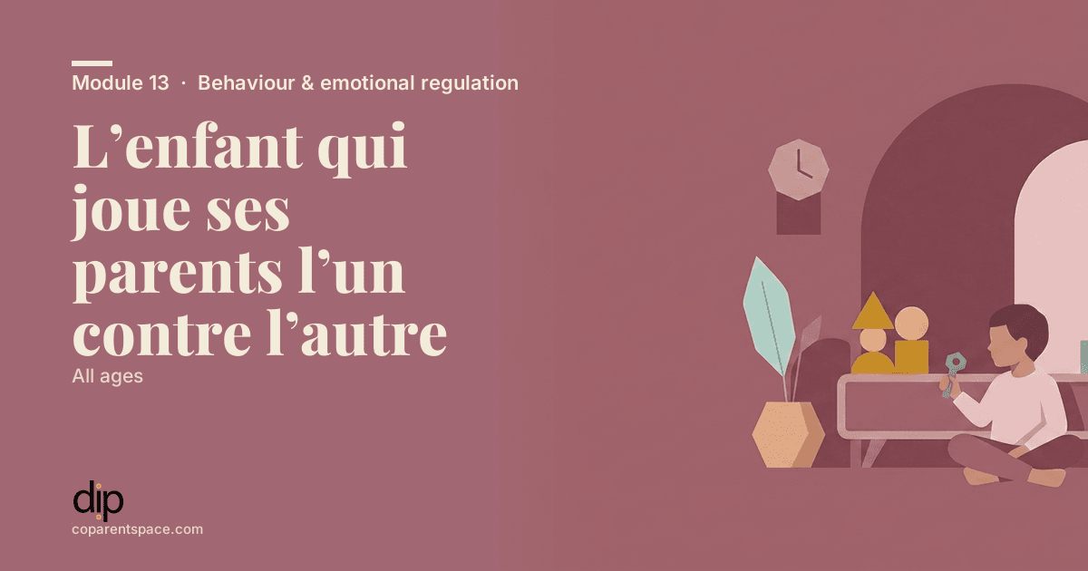 L’enfant qui joue ses parents l’un contre l’autre