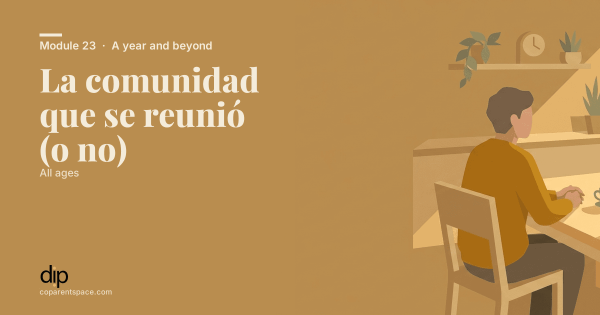 La comunidad que se reunió (o no)