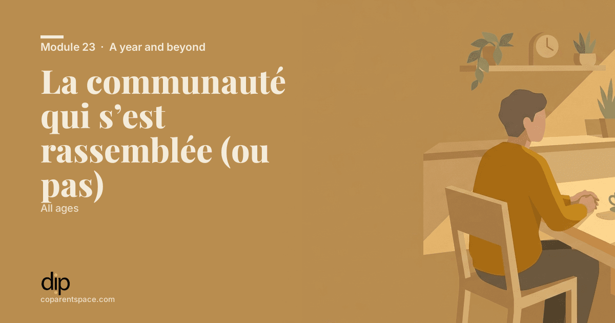 La communauté qui s’est rassemblée (ou pas)