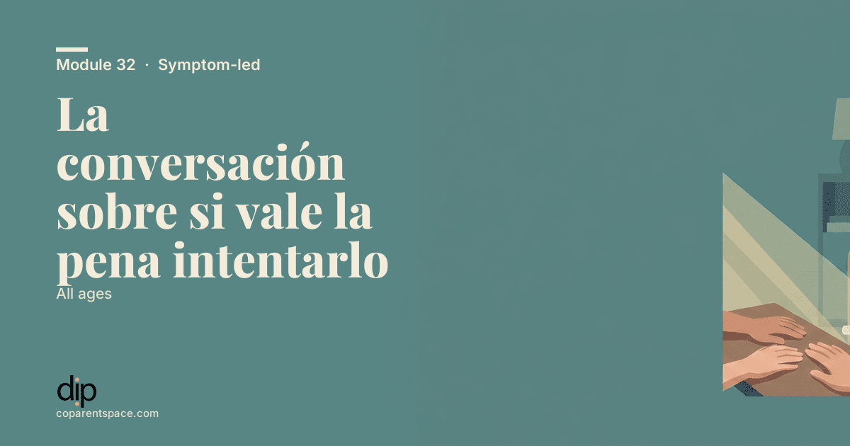 La conversación sobre si vale la pena intentarlo
