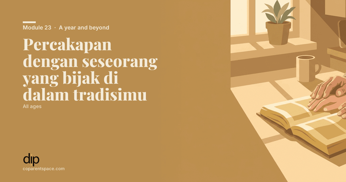 Percakapan dengan seseorang yang bijak di dalam tradisimu